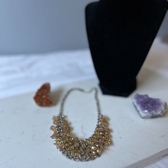 Beaded Gold-toned Necklace - Picture 5 of 5